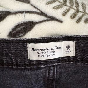 Abercrombie & Fitch Charcoal Ultra High Rise Jeans